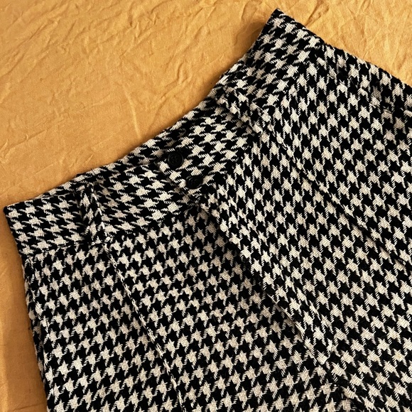 Wide Leg Vintage Wool Houndsooth black and white - Picture 6 of 10